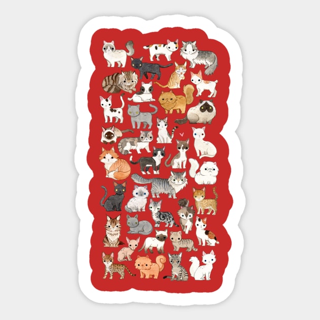 Cats Sticker by ytashiro